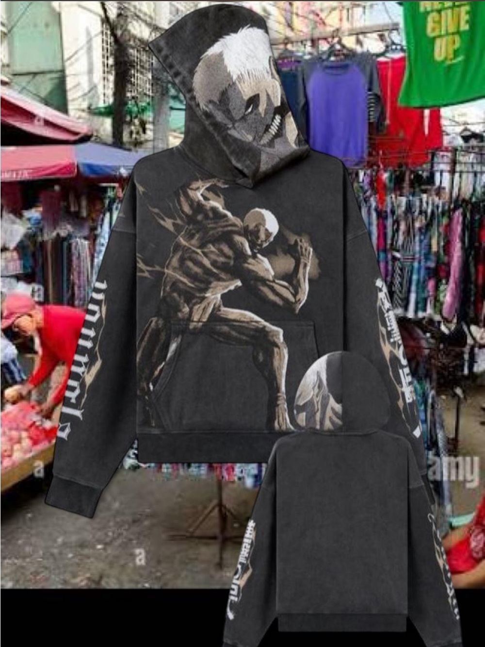 YoungLA 5129 - AOT© X YLA PULLOVER HOODIE
Color: Armored Titan
Size: XL